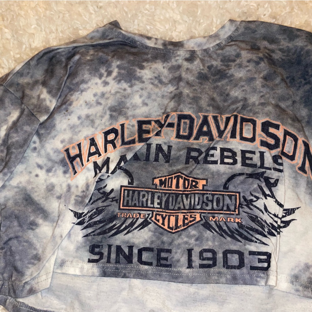 Harley Davidson cropped tee